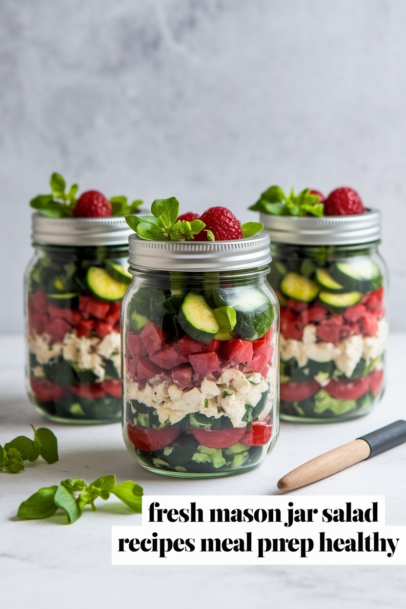 mason jar salad recipes meal prep healthy