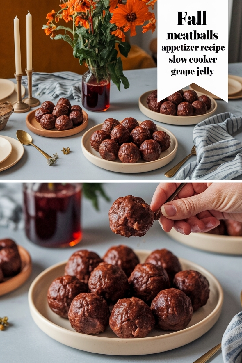 meatballs appetizer recipe slow cooker grape jelly