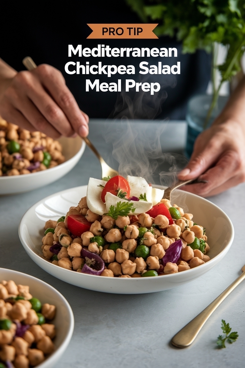 mediterranean chickpea salad meal prep