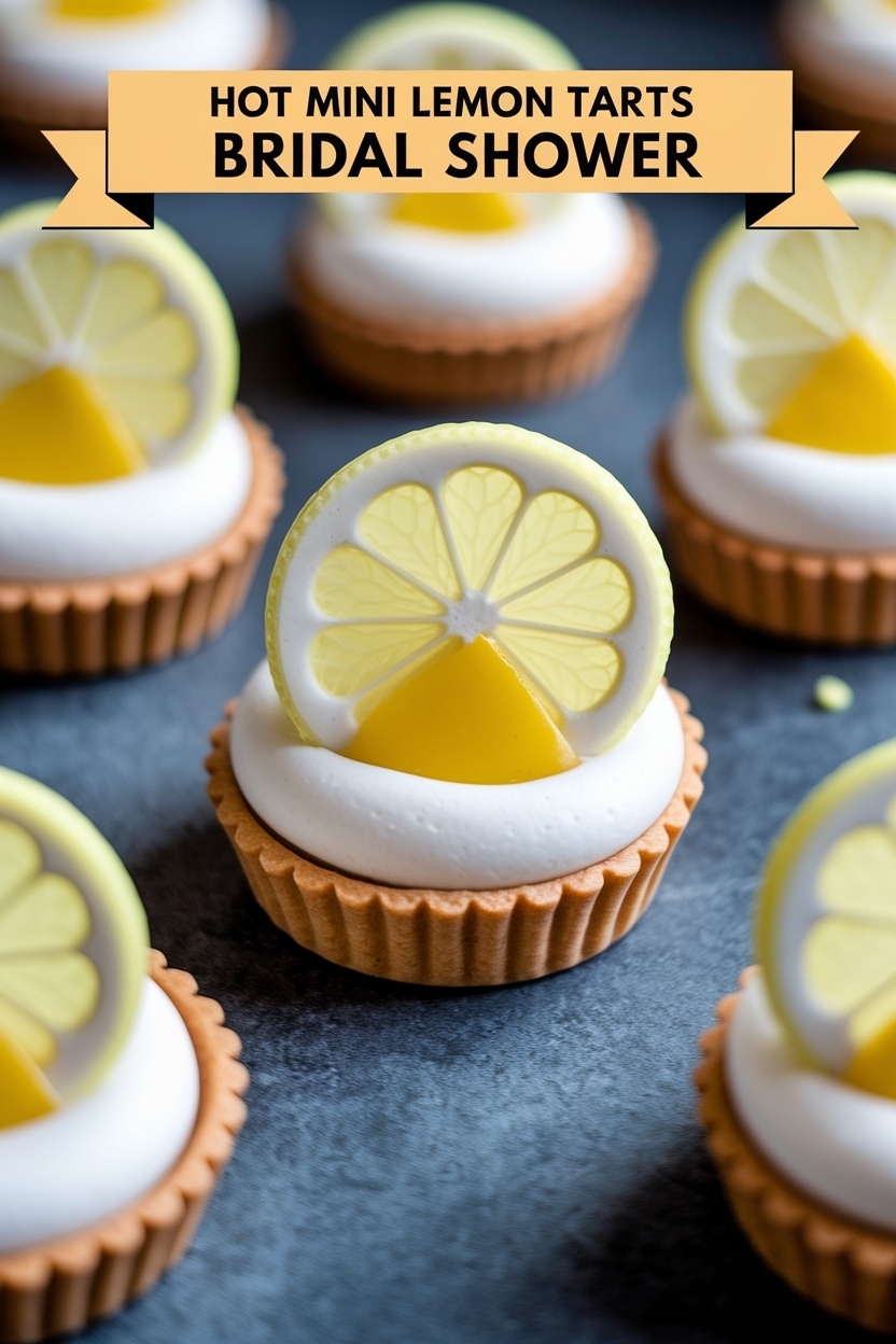 mini lemon tarts bridal shower