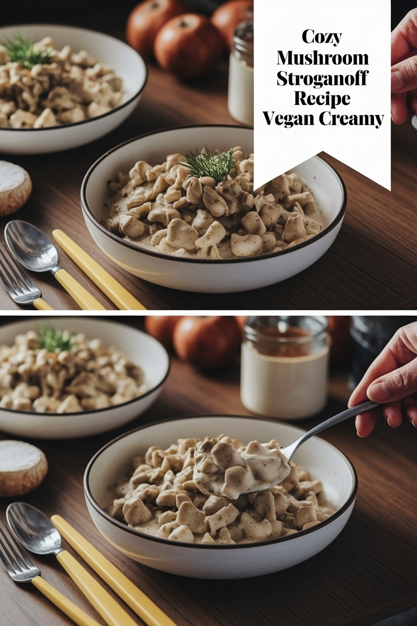 mushroom stroganoff recipe vegan creamy