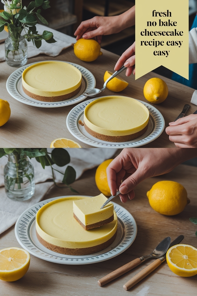 no bake lemon cheesecake recipe easy