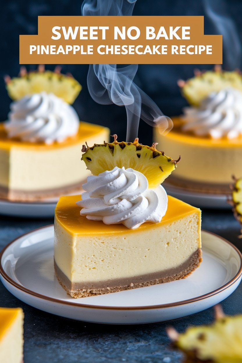 no bake pineapple cheesecake recipe