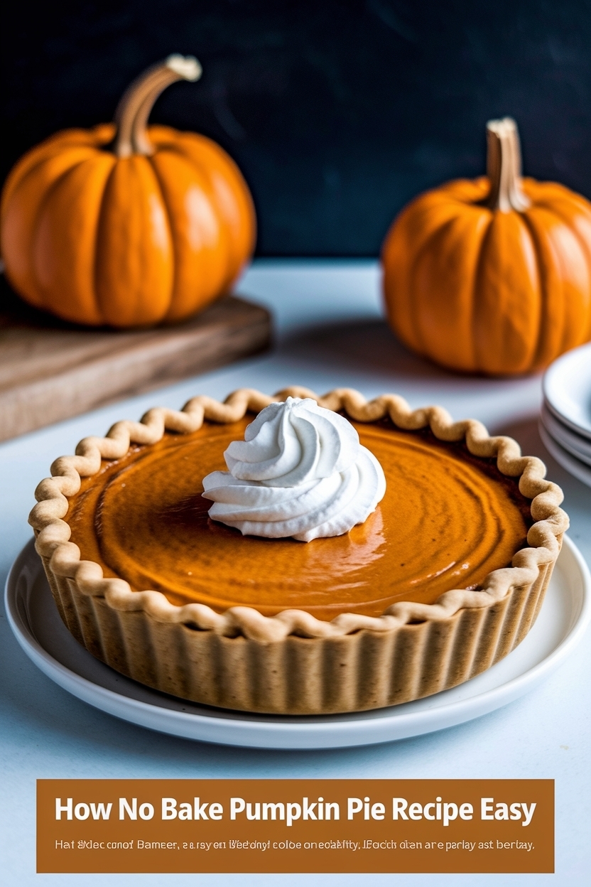 no bake pumpkin pie recipe easy