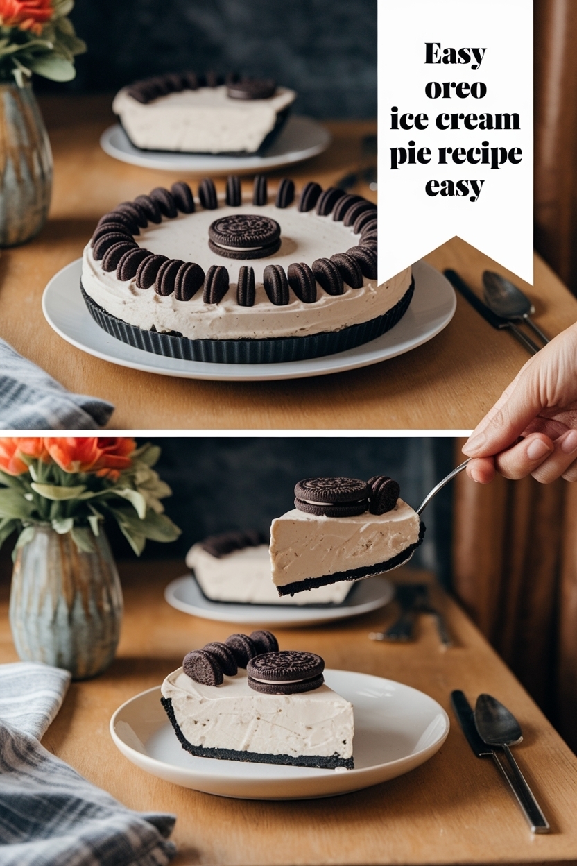 oreo ice cream pie recipe easy