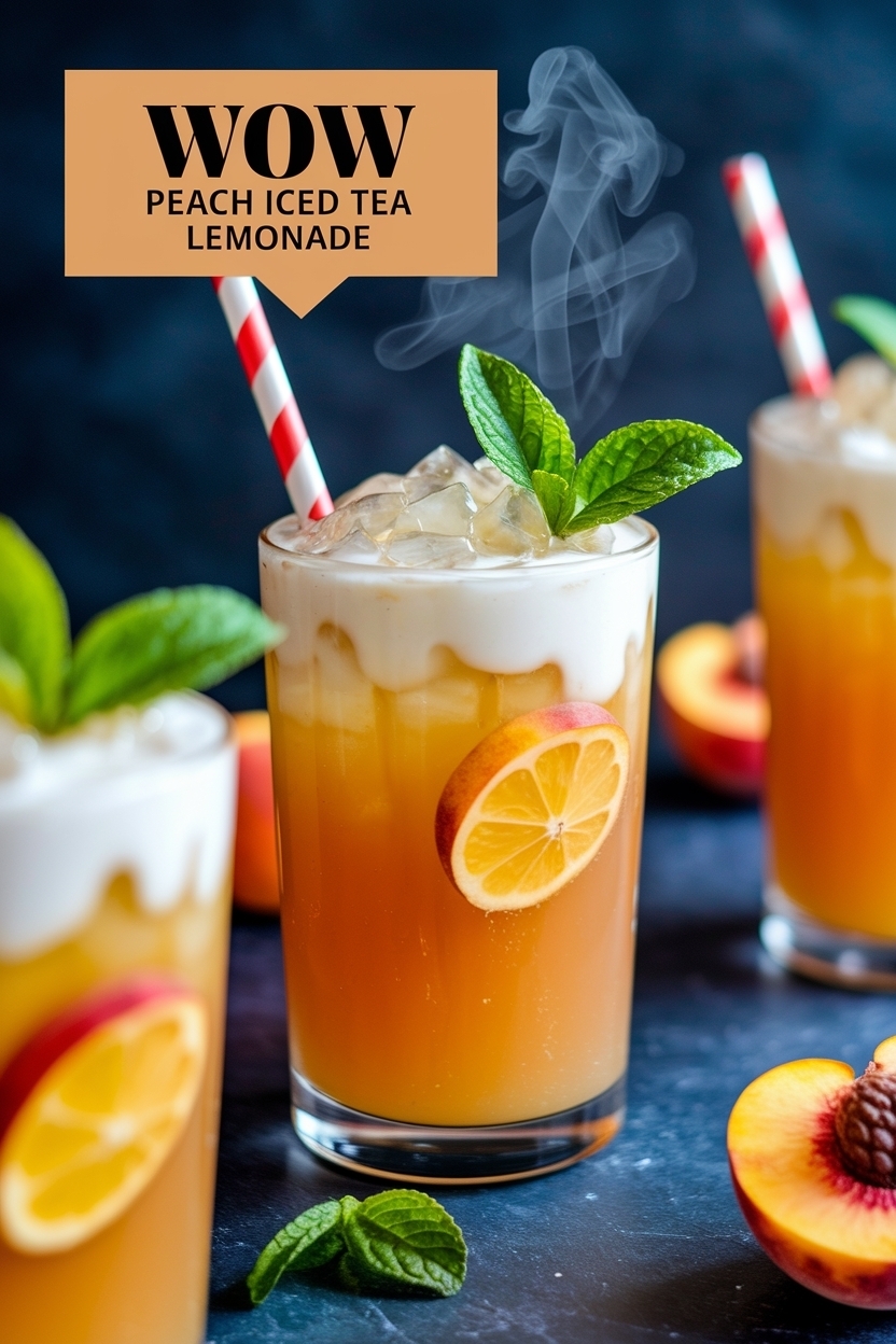peach iced tea lemonade
