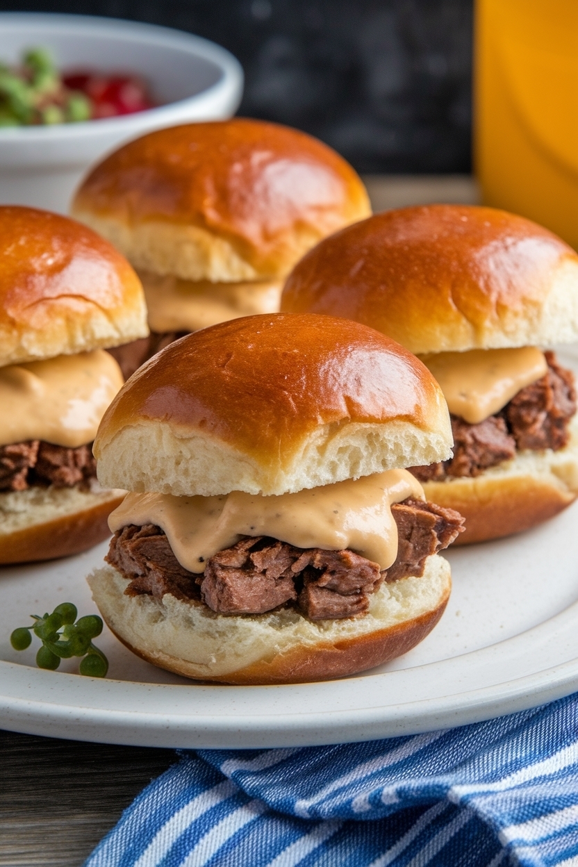 philly cheesesteak sliders hawaiian rolls