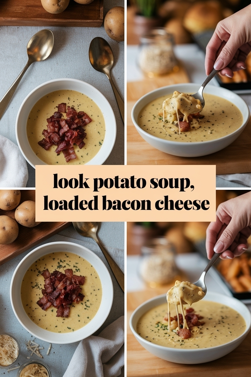 potato soup recipe loaded bacon cheese