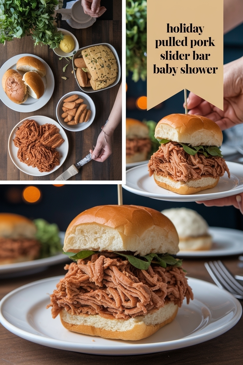 pulled pork slider bar baby shower