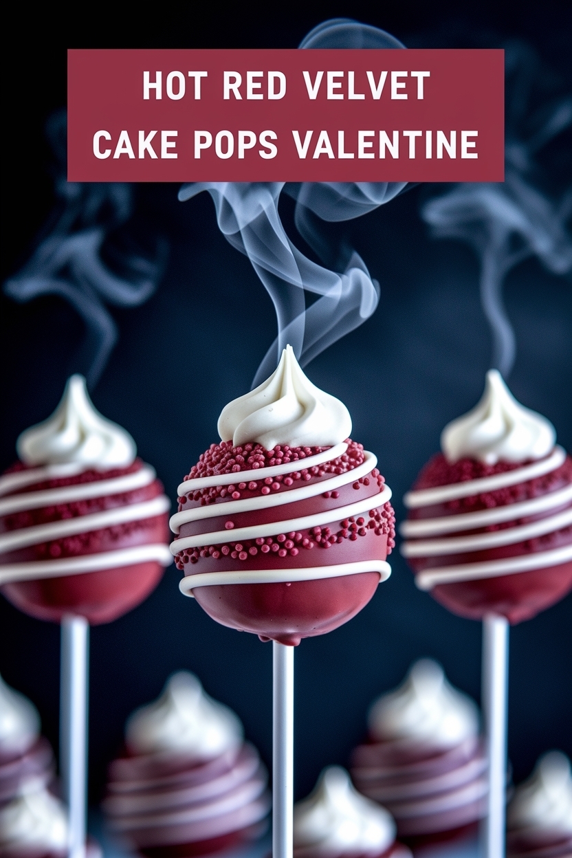 red velvet cake pops valentine