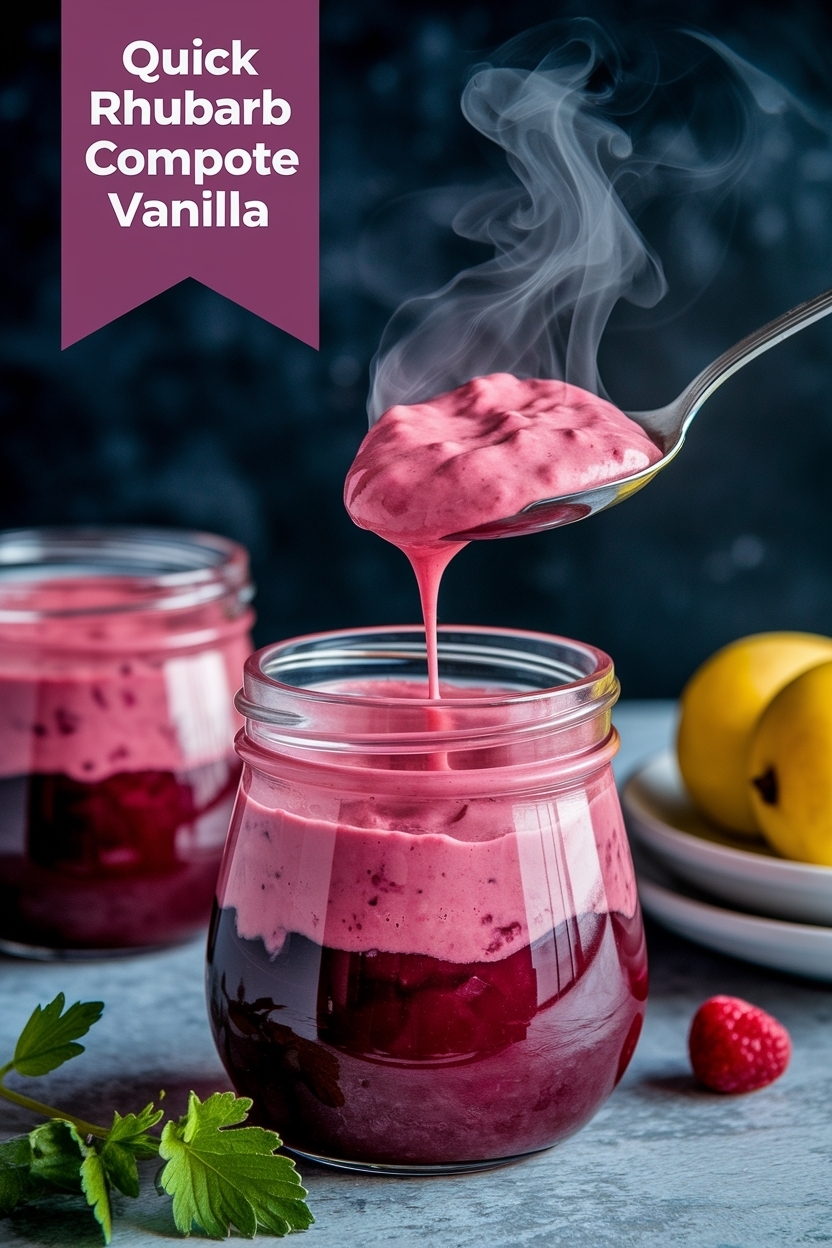 rhubarb compote vanilla
