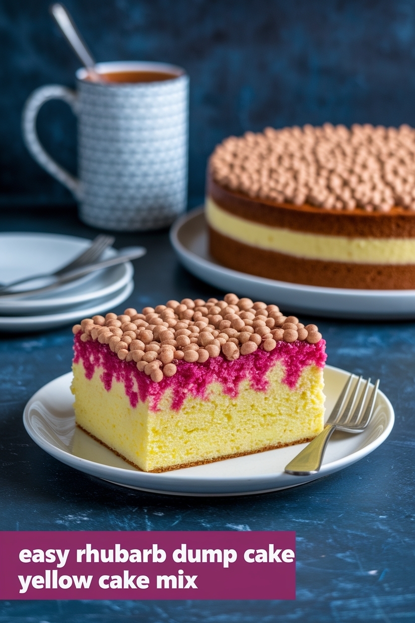 rhubarb dump cake yellow cake mix