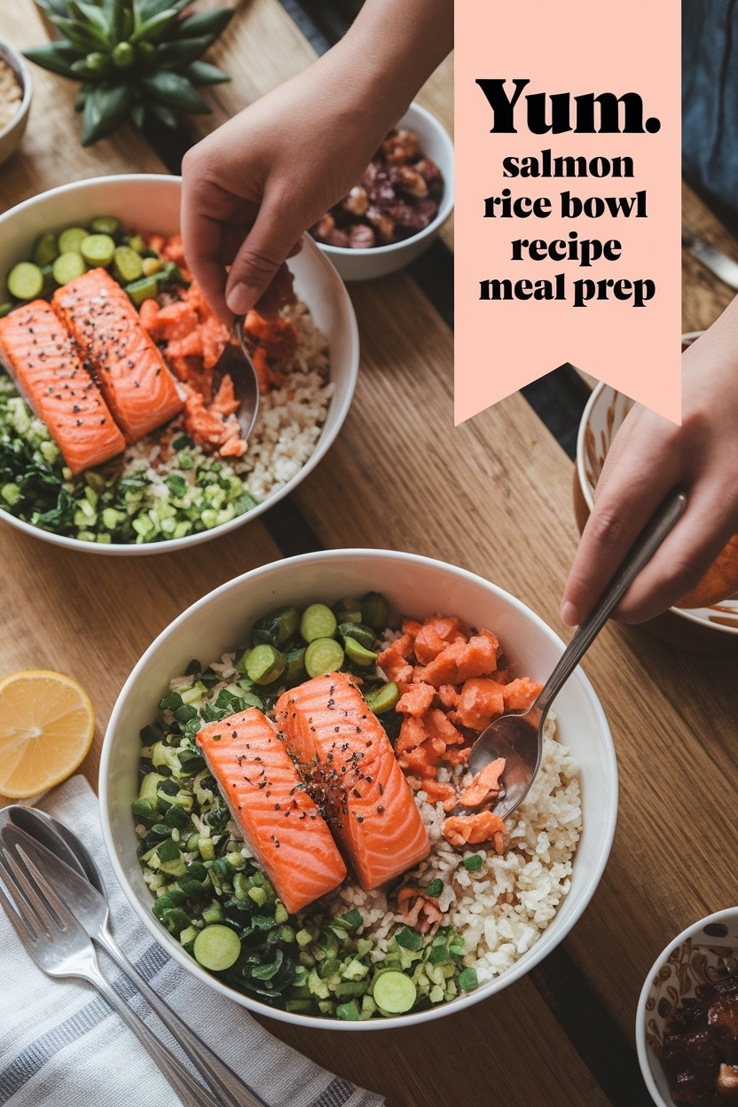 salmon rice bowl recipe meal prep