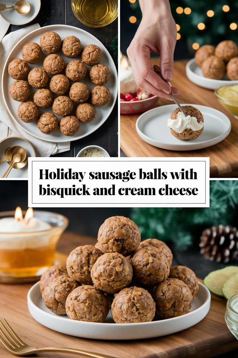 sausage balls with bisquick and cream cheese