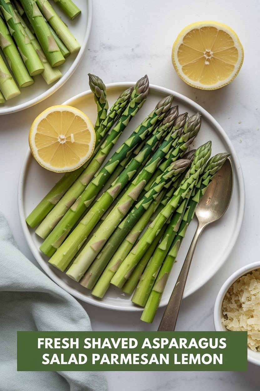 shaved asparagus salad parmesan lemon