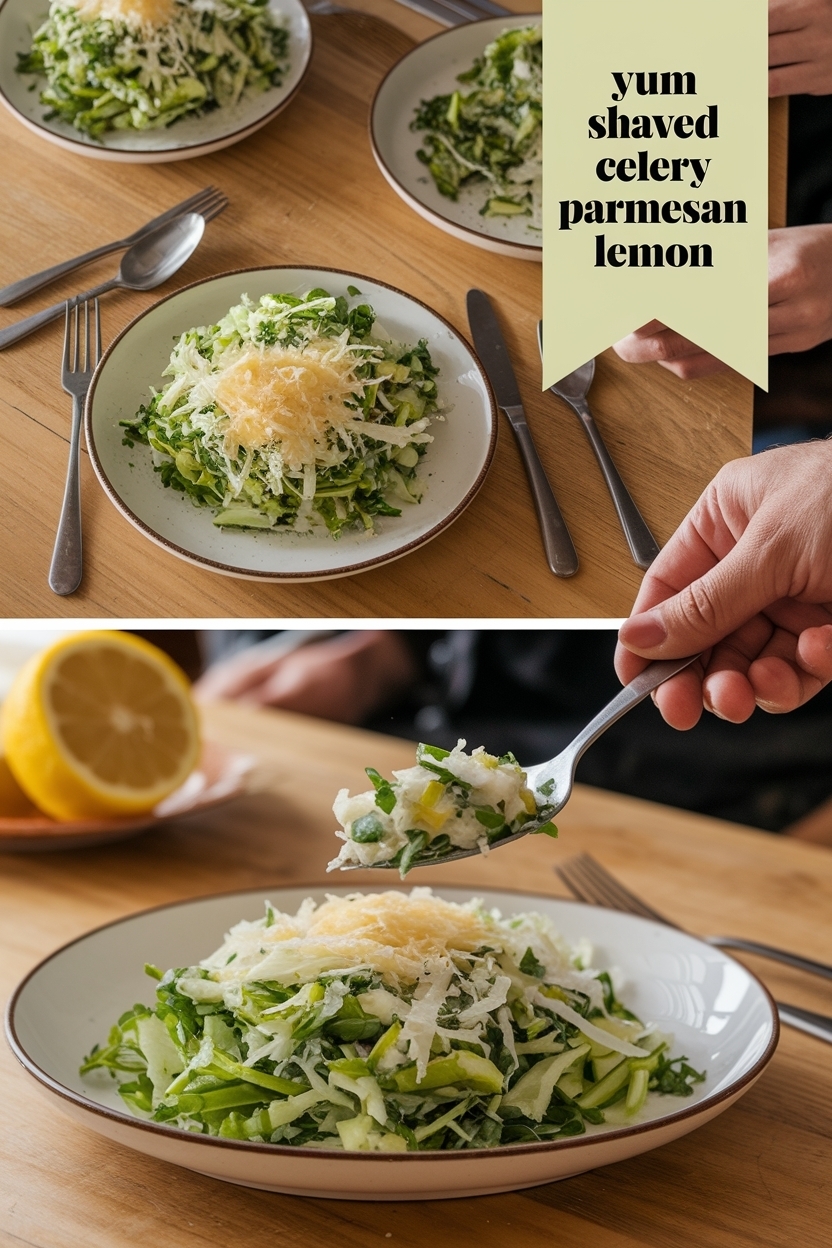 shaved celery salad parmesan lemon