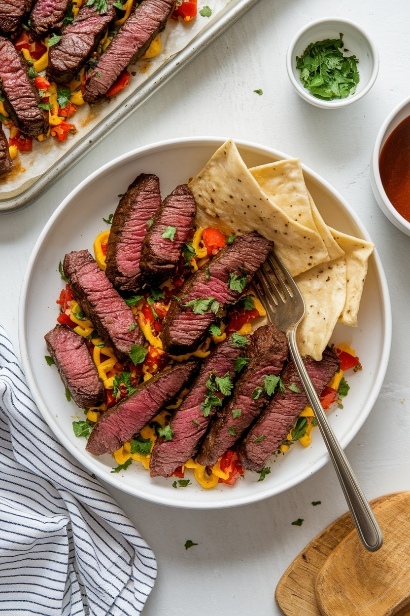 sheet pan steak fajitas recipe easy
