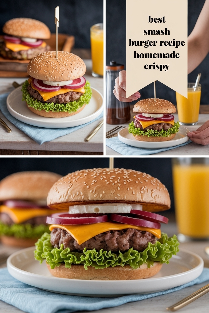 smash burger recipe homemade crispy