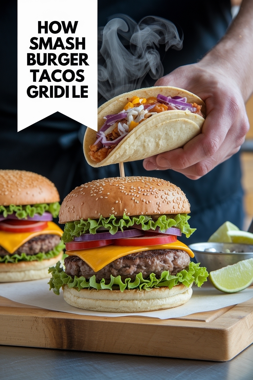 smash burger tacos griddle
