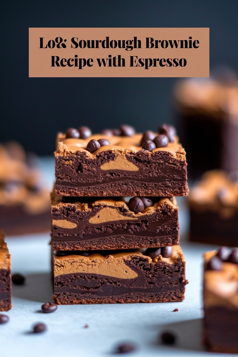 sourdough brownie recipe with espresso