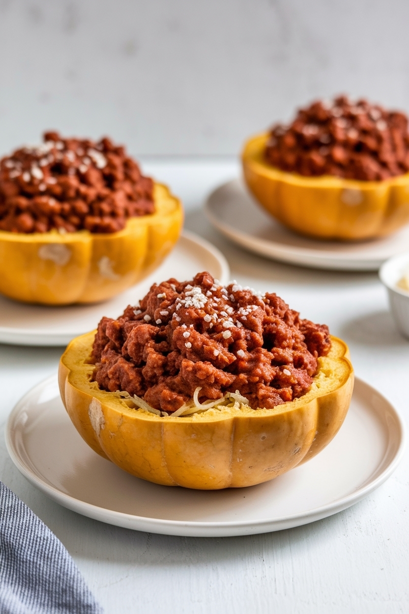 spaghetti squash recipe low carb with meat sauce