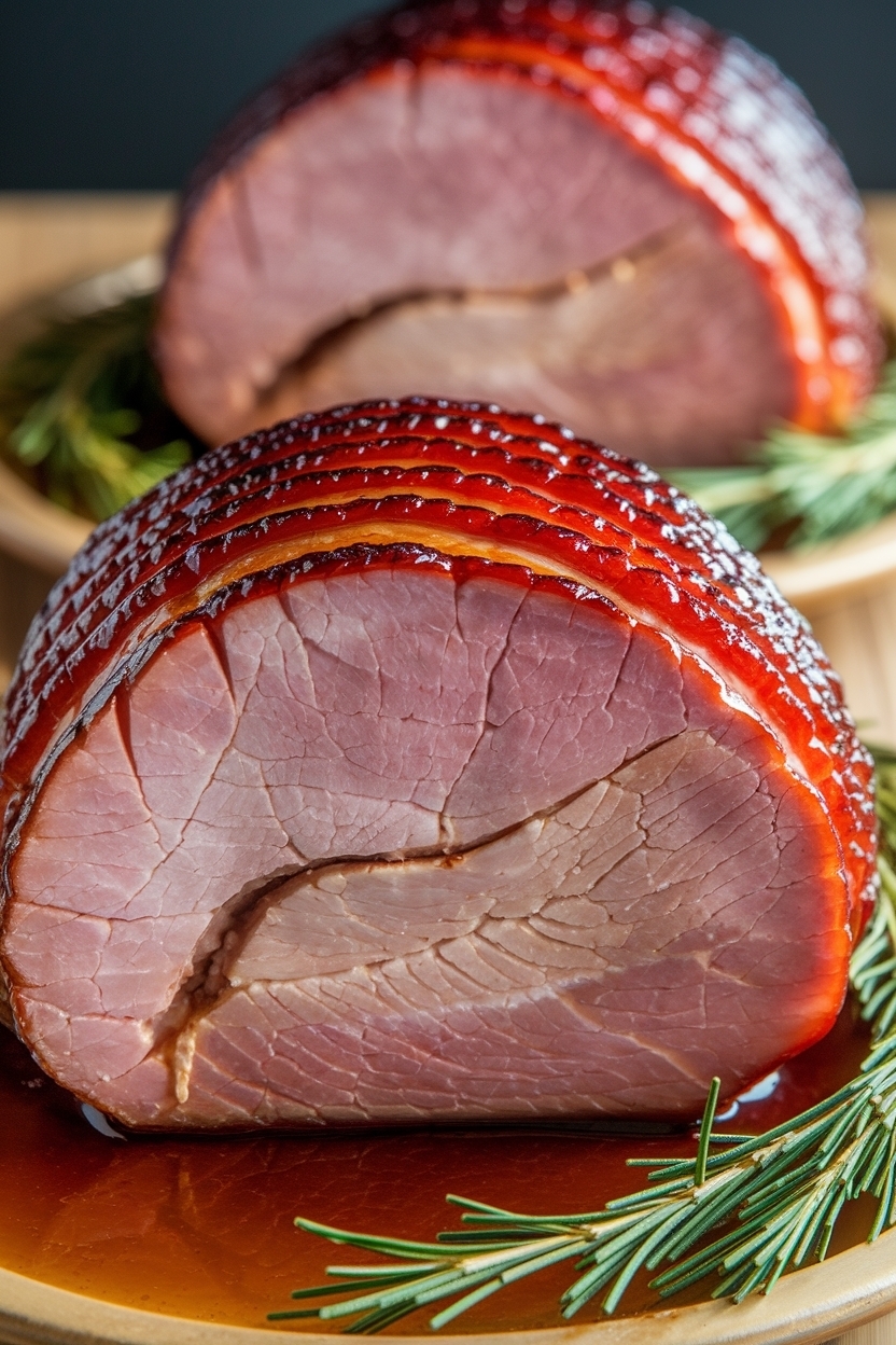 spiral ham in oven 275 with foil glaze