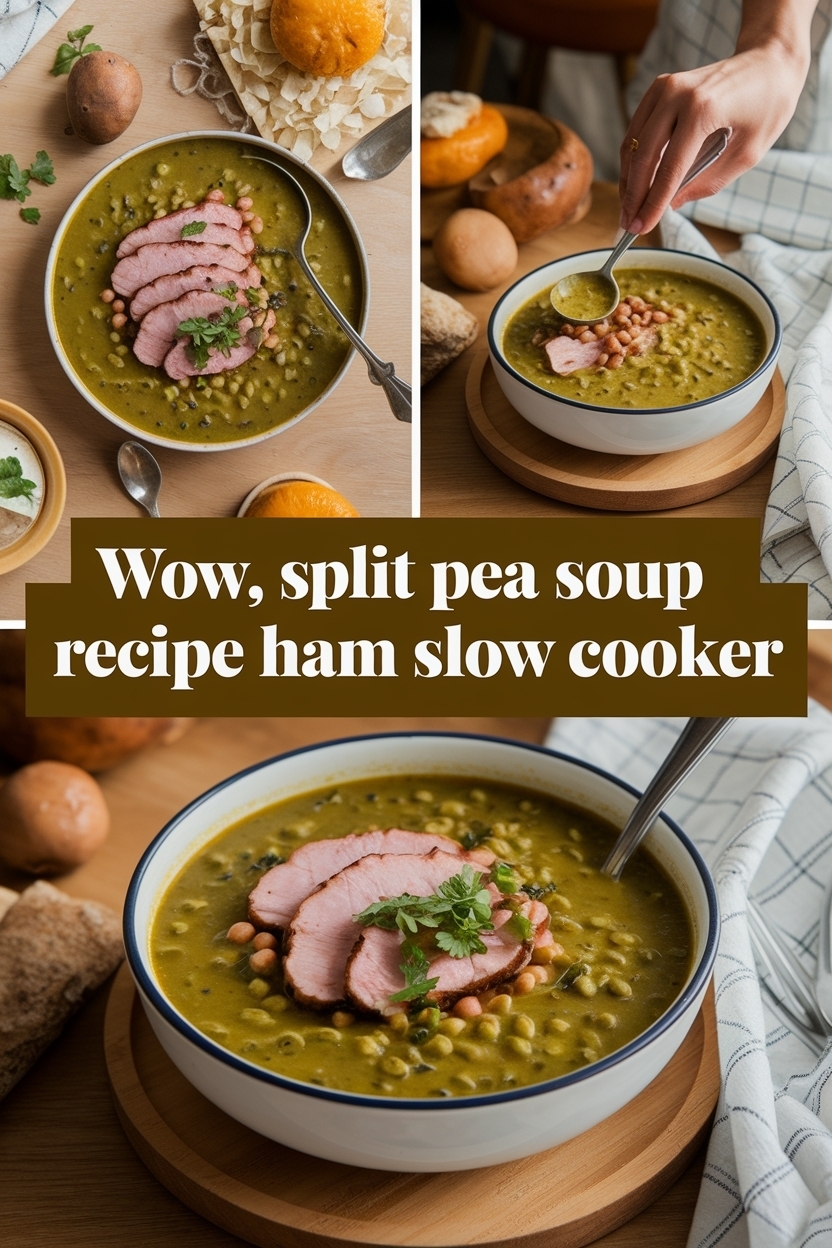 split pea soup recipe ham slow cooker