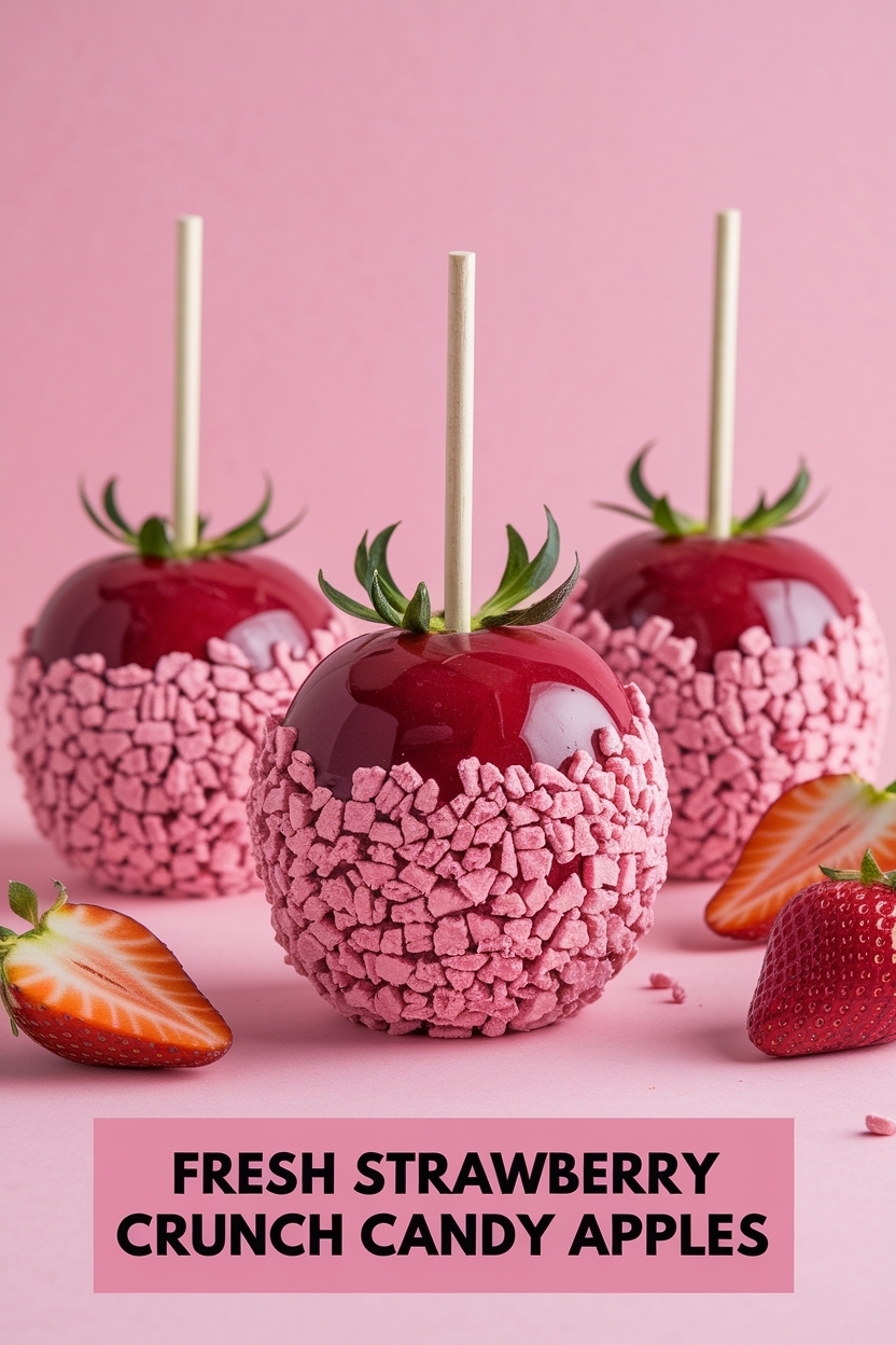 strawberry crunch candy apples