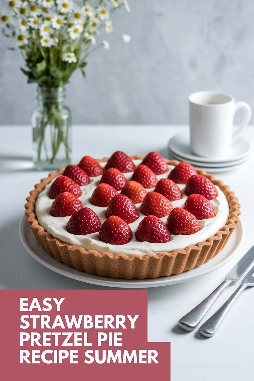 strawberry pretzel pie recipe summer