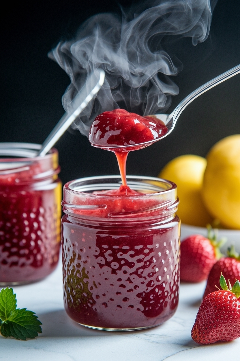 strawberry rhubarb jam small batch