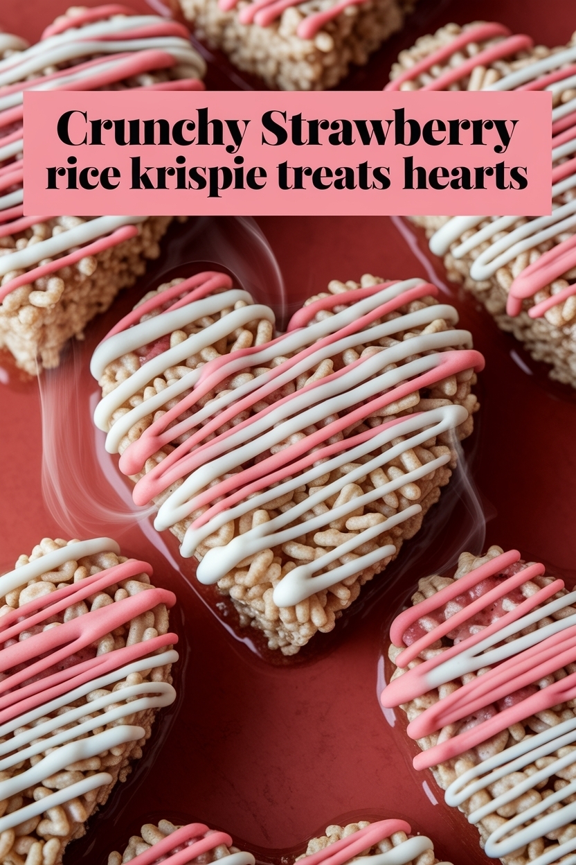 strawberry rice krispie treats hearts