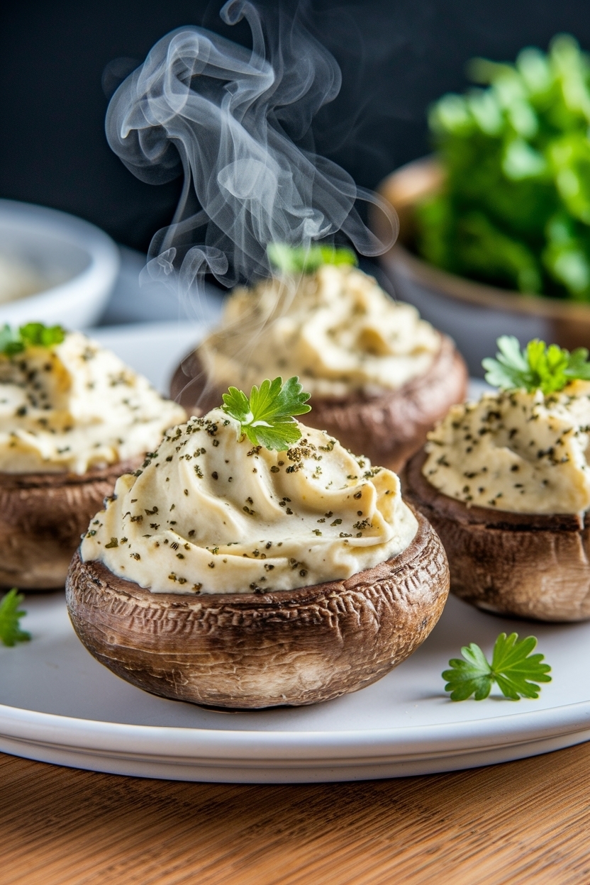 stuffed mushrooms recipe cream cheese garlic
