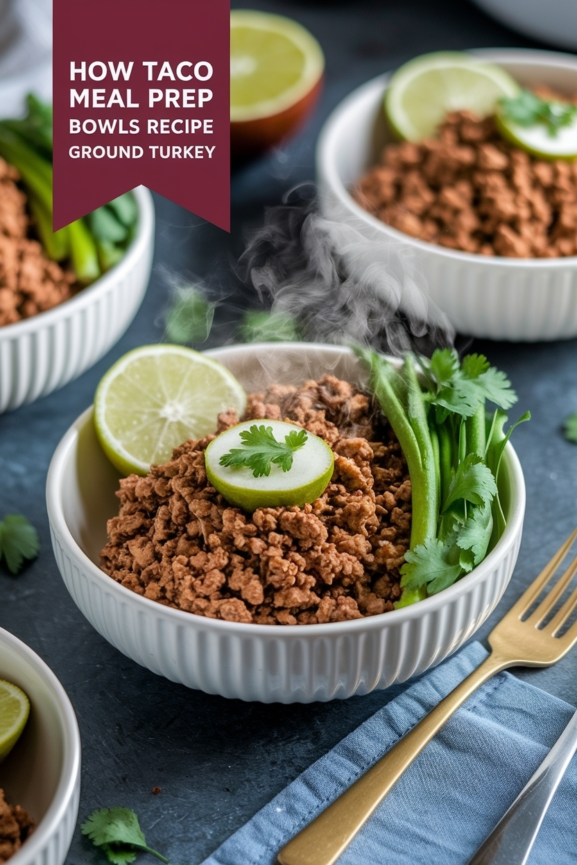 taco meal prep bowls recipe ground turkey