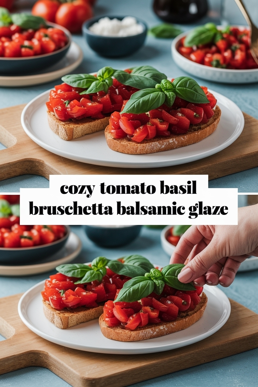tomato basil bruschetta balsamic glaze
