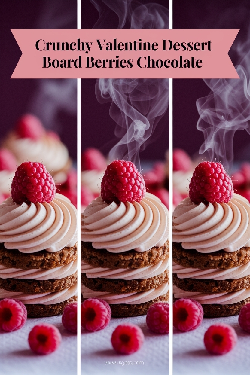 valentine dessert charcuterie board berries chocolate