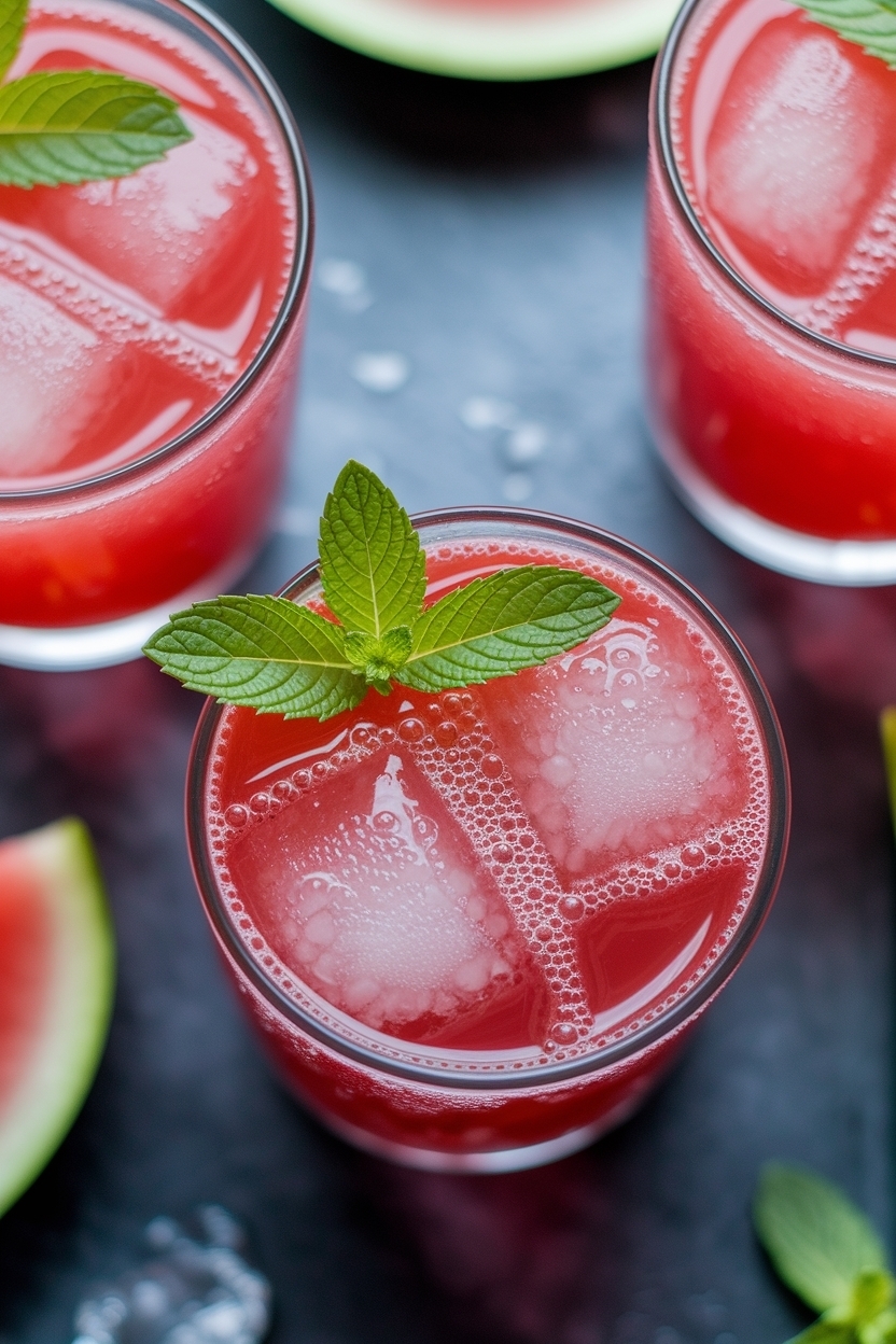 watermelon mint agua fresca mocktail