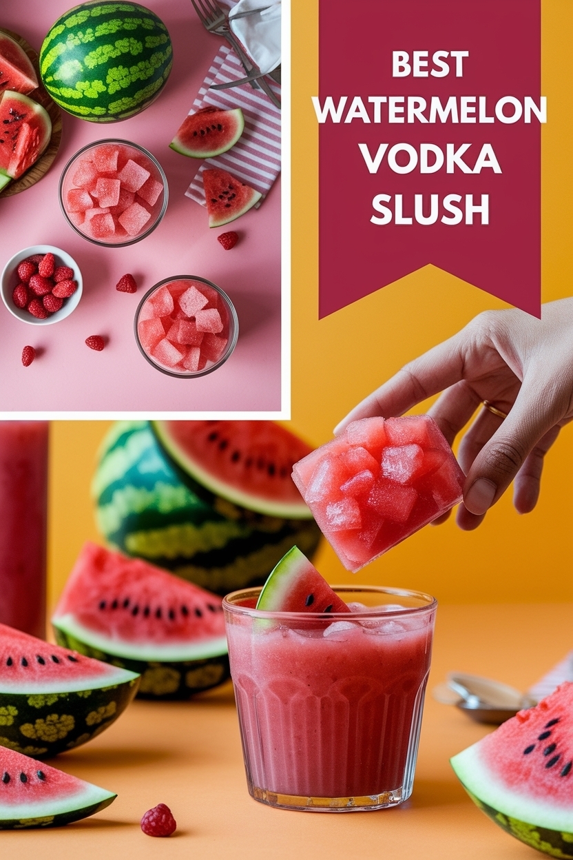 watermelon vodka slush