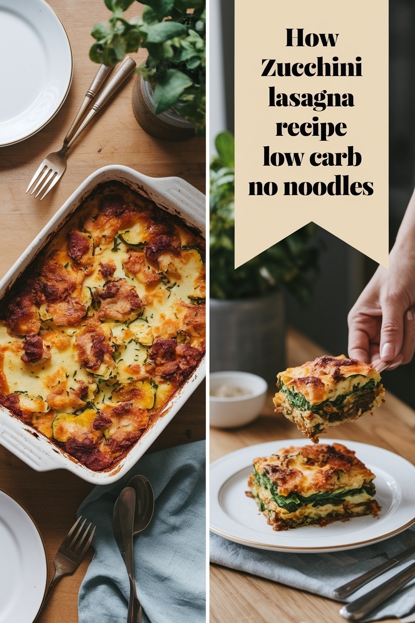 zucchini lasagna recipe low carb no noodles